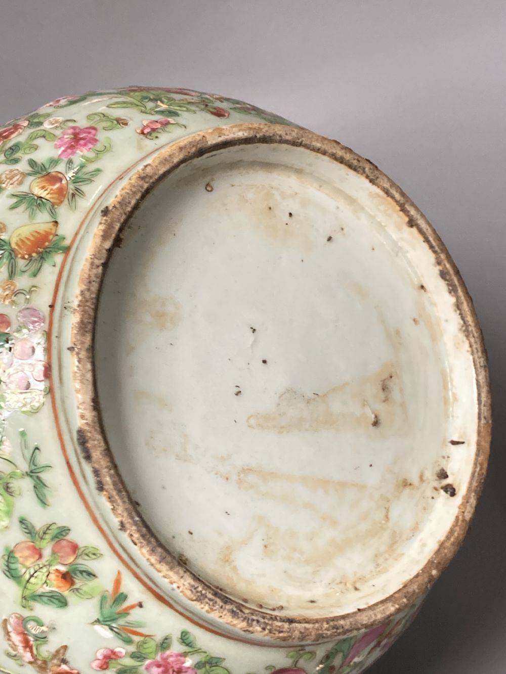 A Chinese blue and white vase & cover, a celadon vase, pair pots & covers,  miniature dish, cast iron bronze an 2 other items